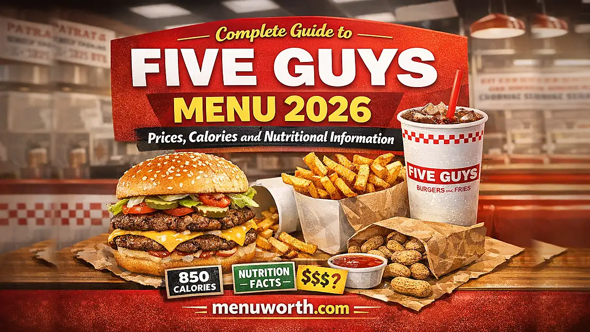 Complete Guide to Five Guys Menu 2026 Prices, Calories and Nutritional Information