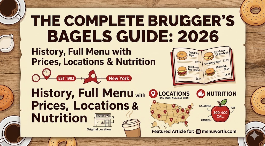 Bruegger's Bagels 2026: History, Full Menu with Prices, Locations & Nutrition