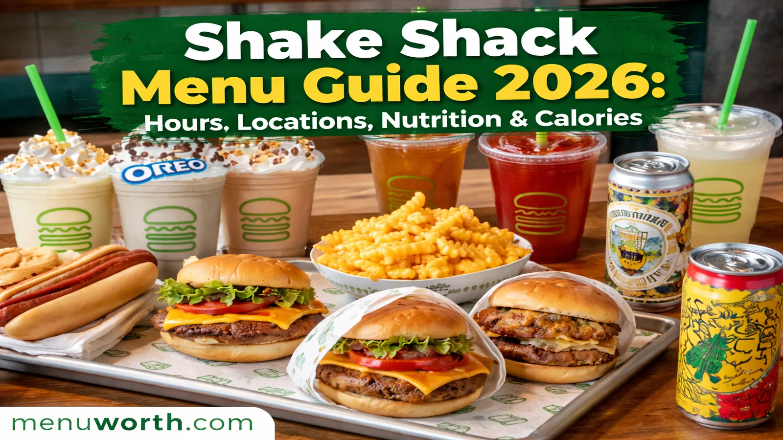 Shake Shack Menu Guide 2026: Hours, Locations, Nutrition & Calories