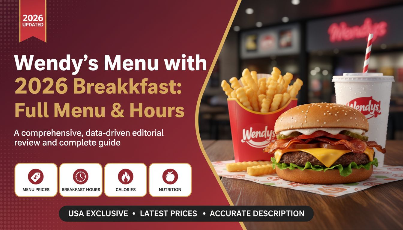 Wendy's Menu with Prices 2026 Breakfast: Full Menu & Hours - Featured Image