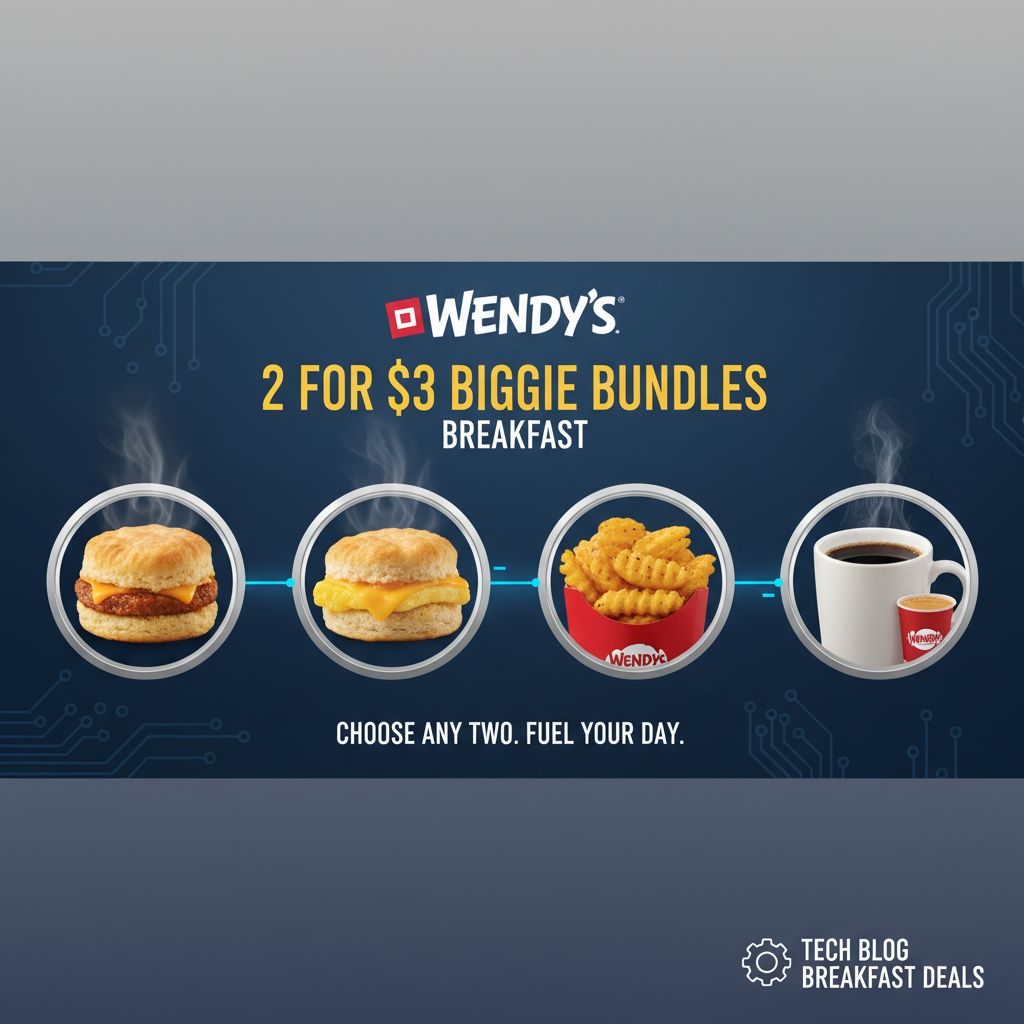 Wendy's 2 for $3 Biggie Bundles and $3 breakfast deals Wendy's 2 for $3 Biggie Bundles and $3 breakfast deals