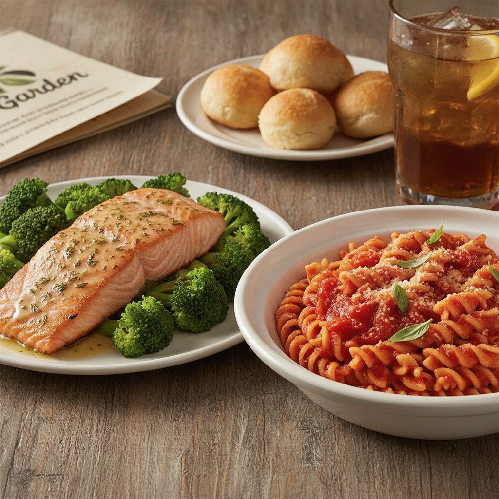 Olive Garden gluten free menu items including herb grilled salmon and gluten sensitive rotini pasta Olive Garden gluten free menu items including herb grilled salmon and gluten sensitive rotini pasta