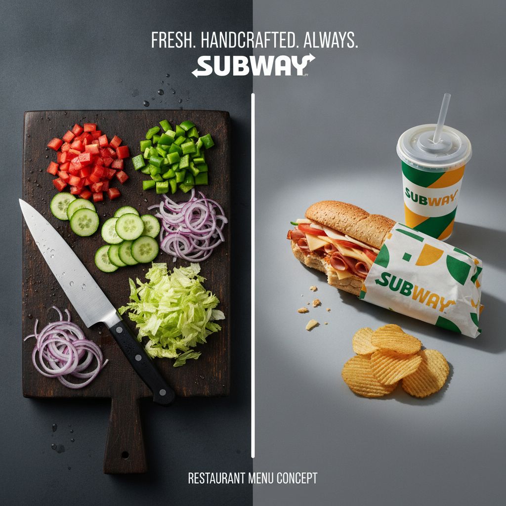 A side-by-side comparison of fresh Subway ingredients versus packaged foods A side-by-side comparison of fresh Subway ingredients versus packaged foods