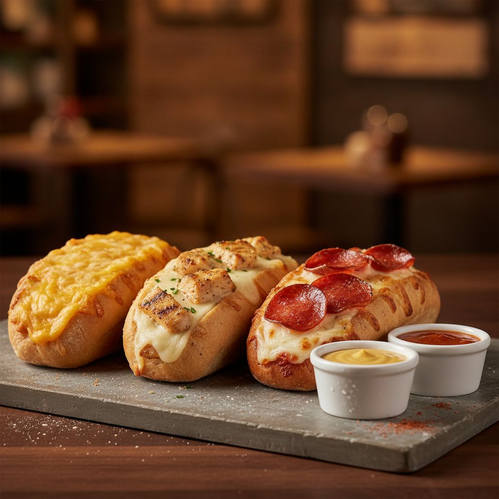 Subway Footlong Dippers with dipping sauces Subway Footlong Dippers with dipping sauces