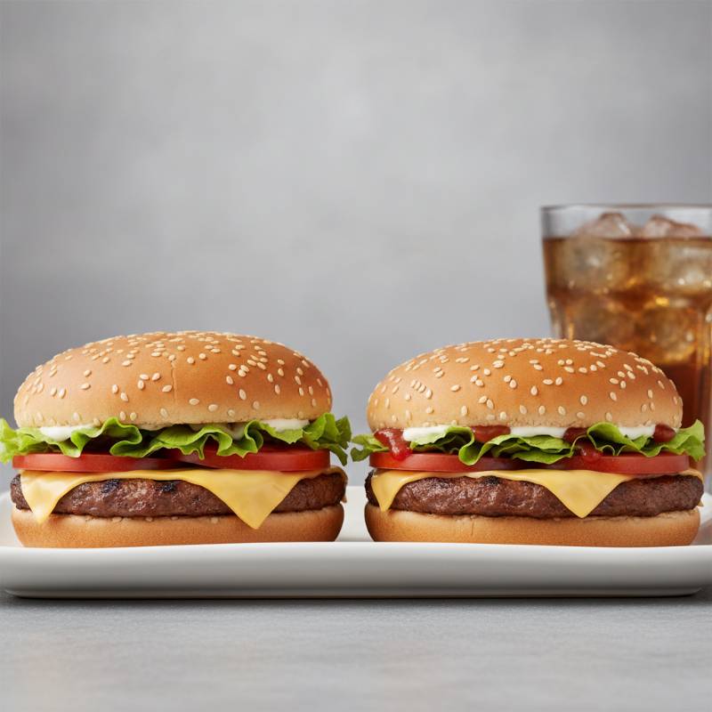 Healthiest burger options at Burger King like the Hamburger and Whopper Jr