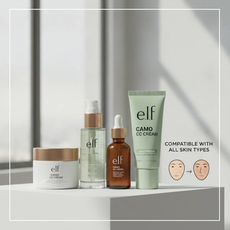 Skincare routine products for oily, dry, and acne-prone skin types