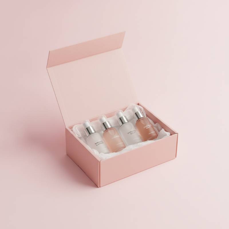 Peach and Lily Glass Skin Discovery Kit box and mini bottles